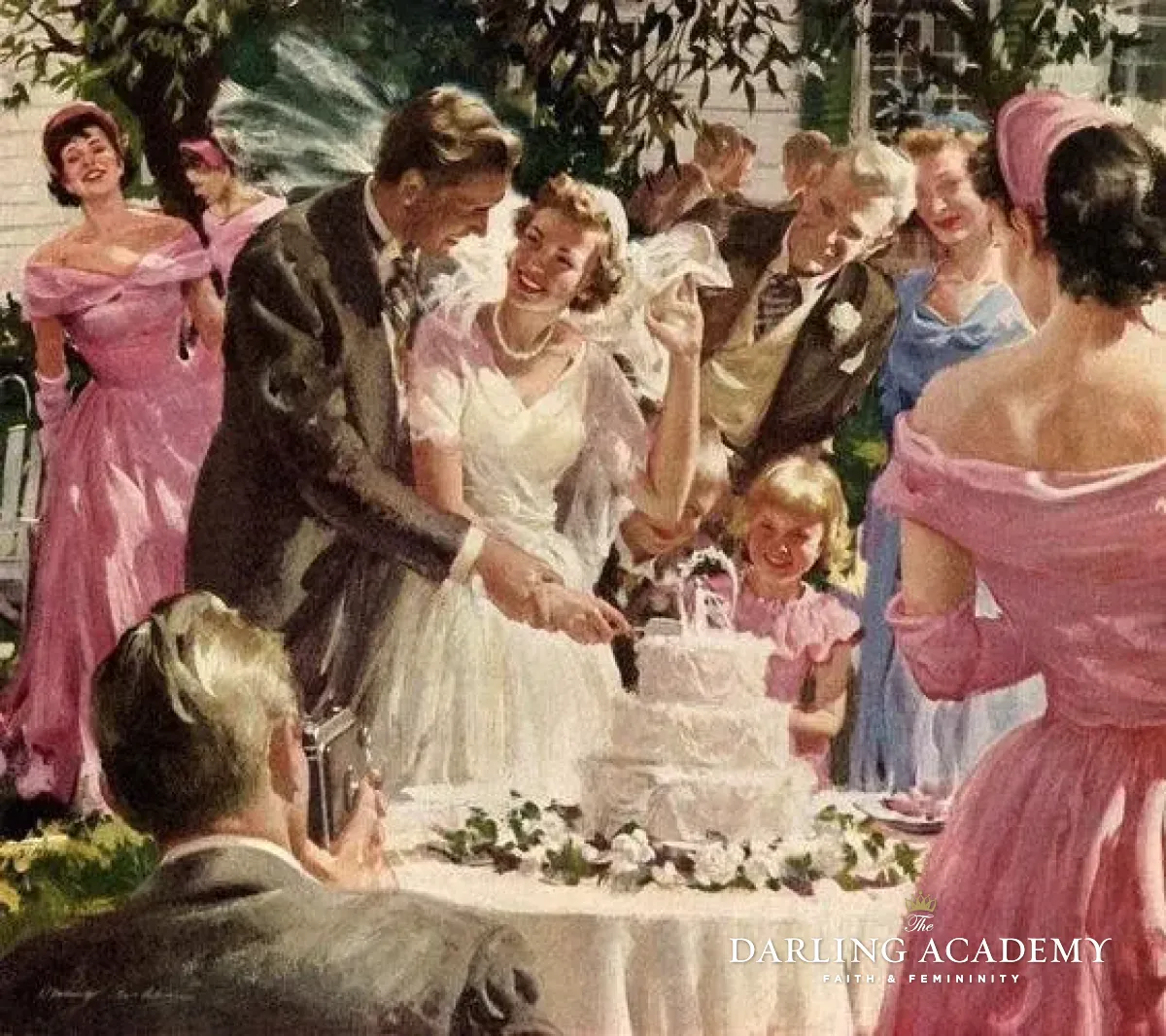 1950s Backyard Wedding