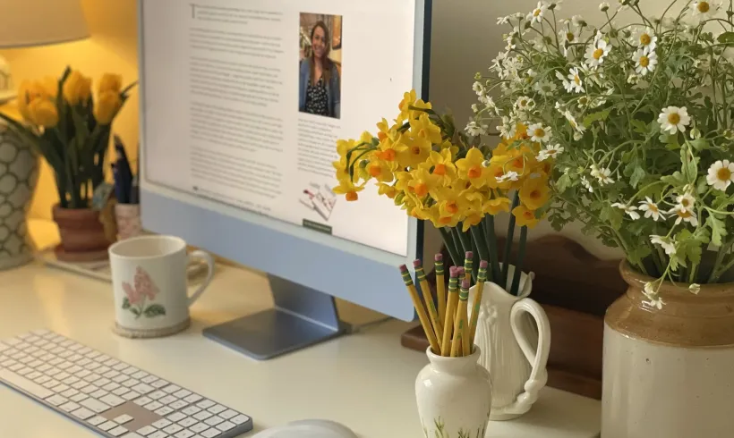 My You’ve Got Mail inspired writing room