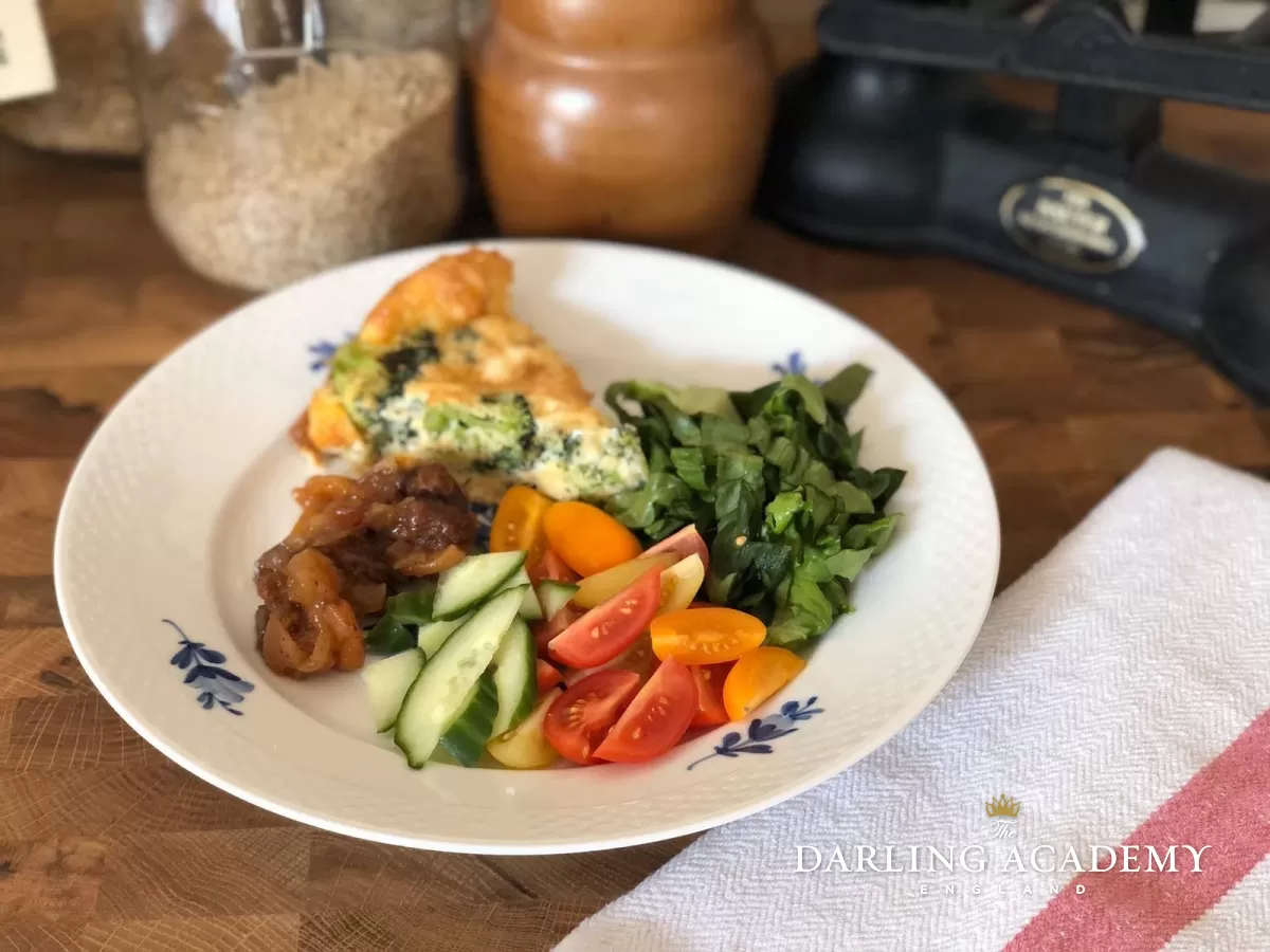 Broccoli crustless quiche