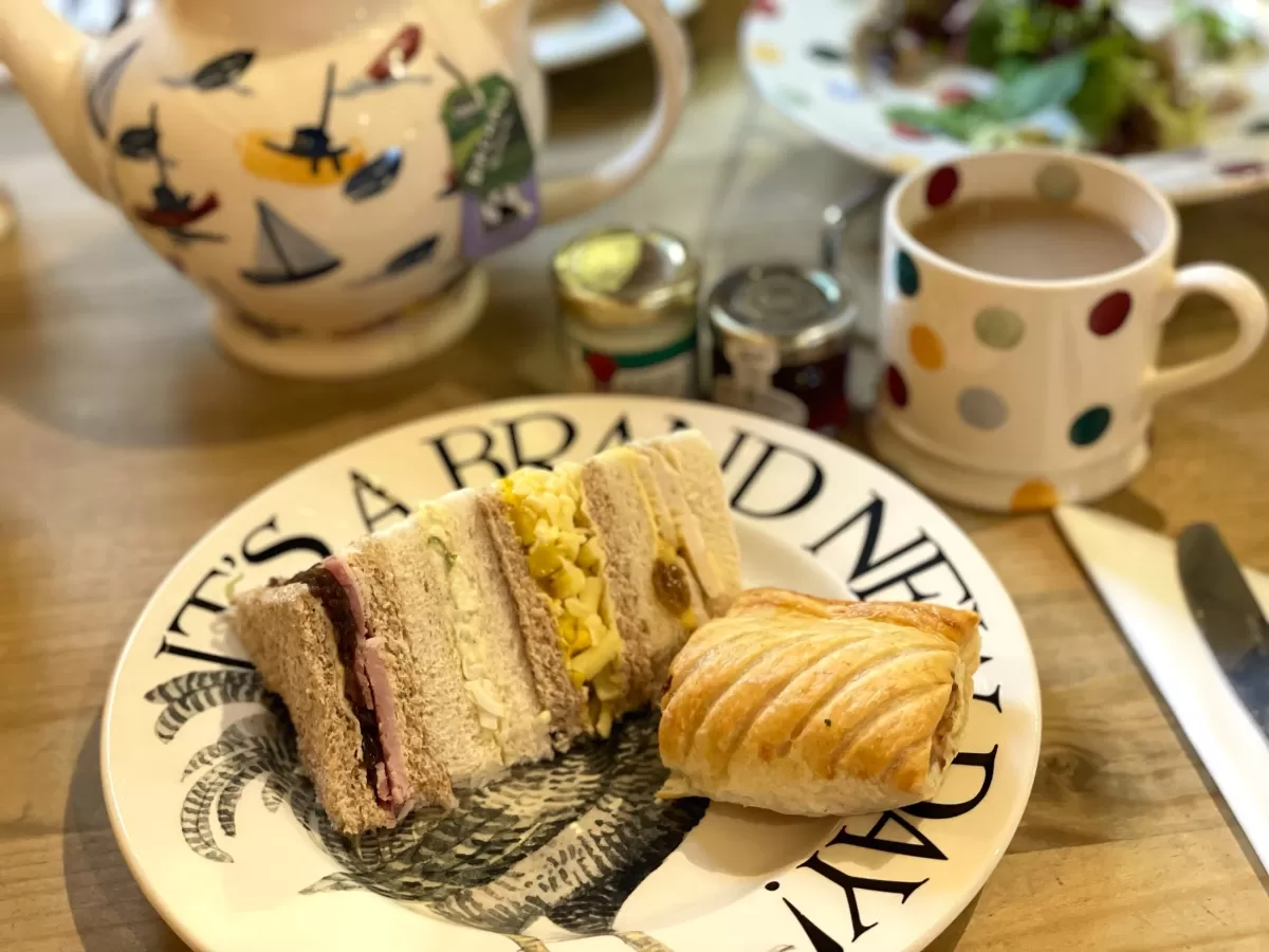 Afternoon tea at Emma Bridgewater factory