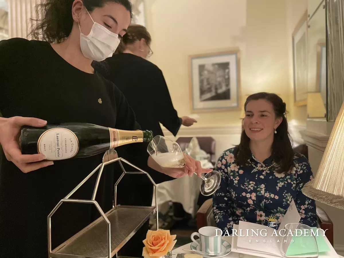 Champagne afternoon tea London