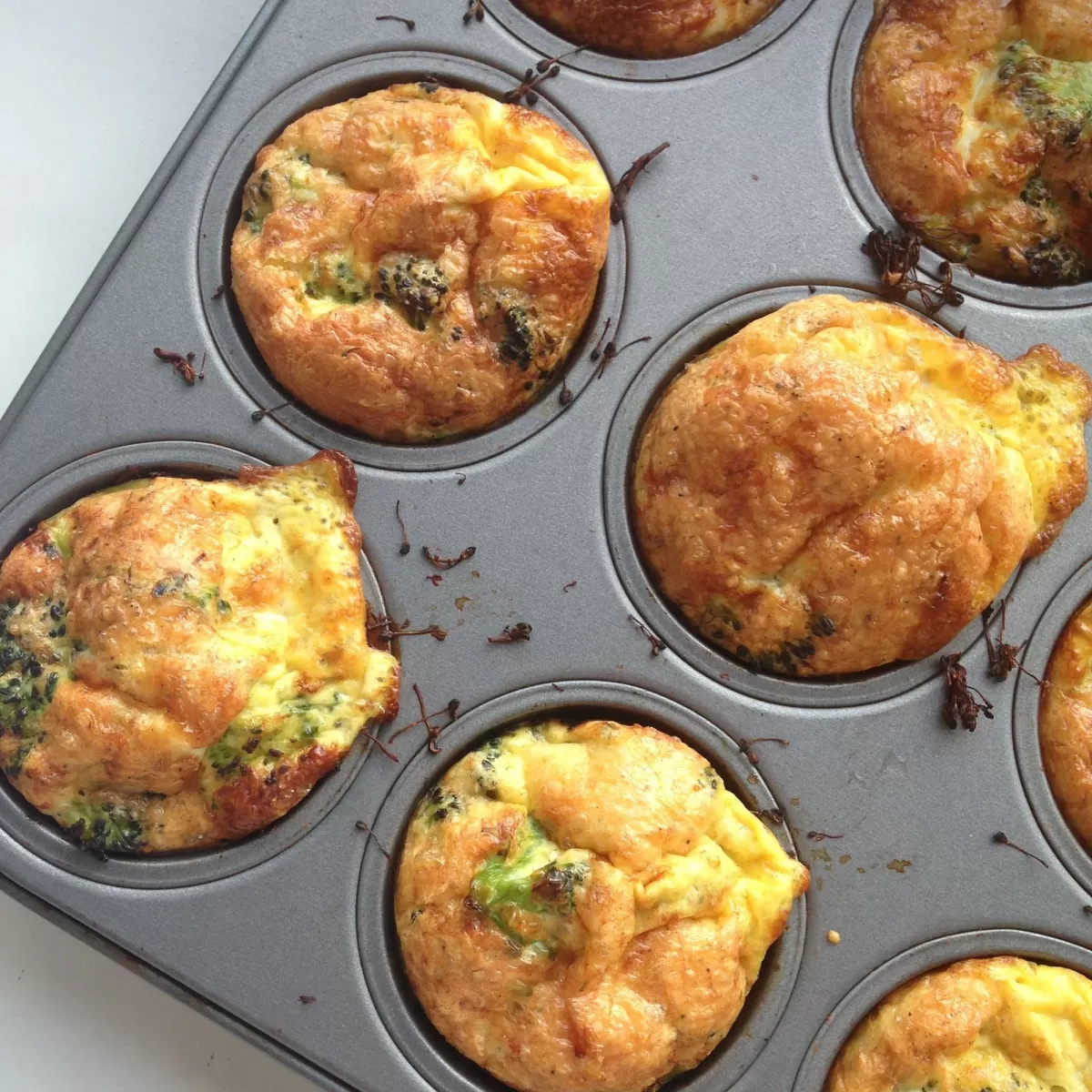 Cotswold cheese and broccoli muffins
