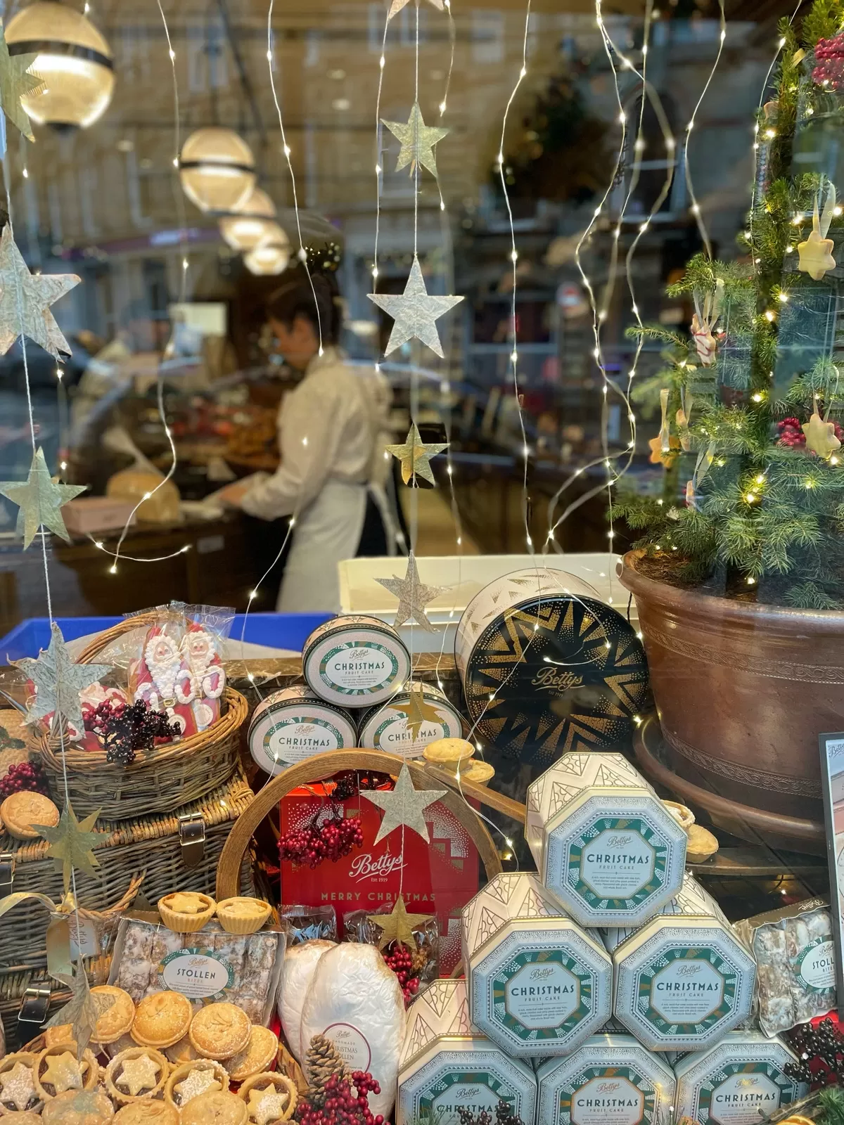 Bettys Christmas window in Harrogate