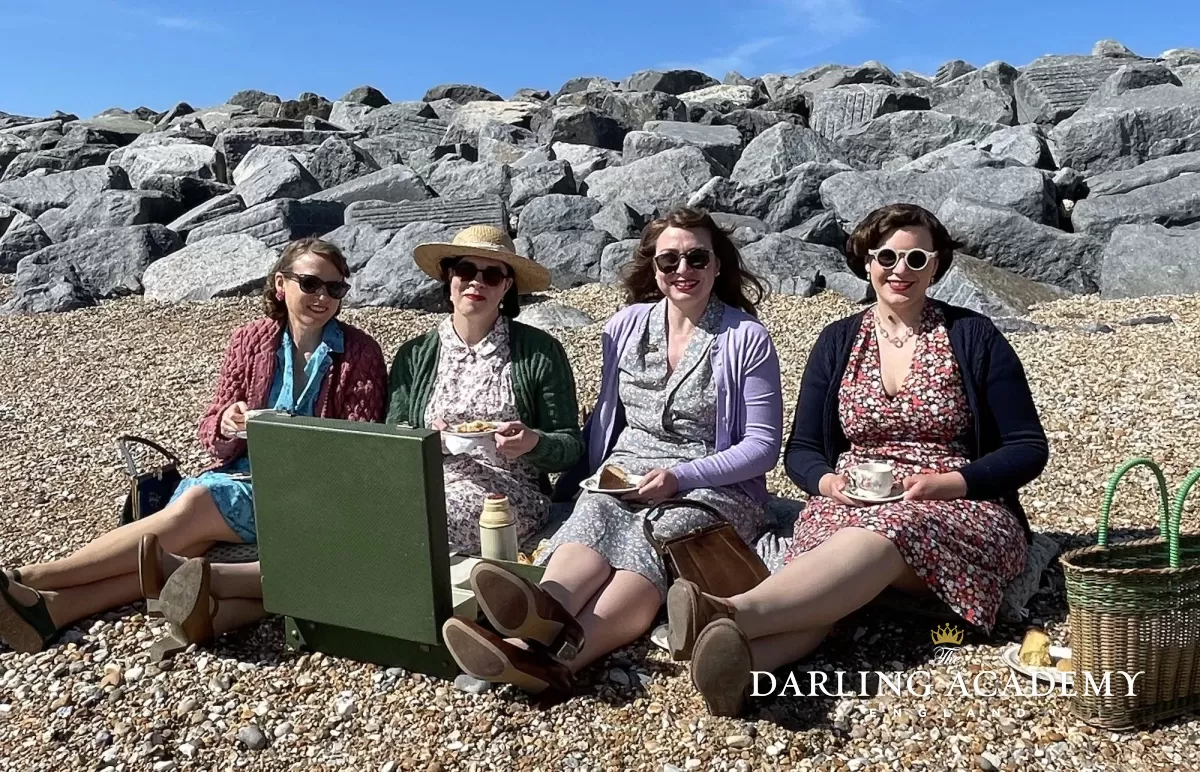 Picnic On The Beach With Friends