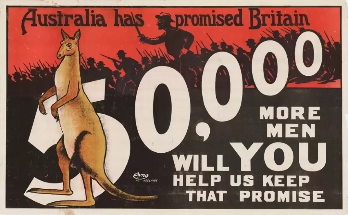 Australian Anzac Propaganda Poster